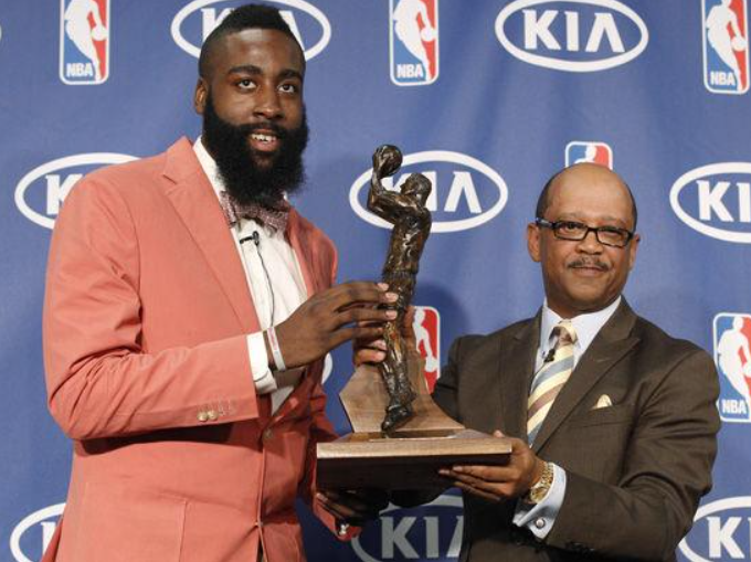 NBA球员获得年度最佳球员奖